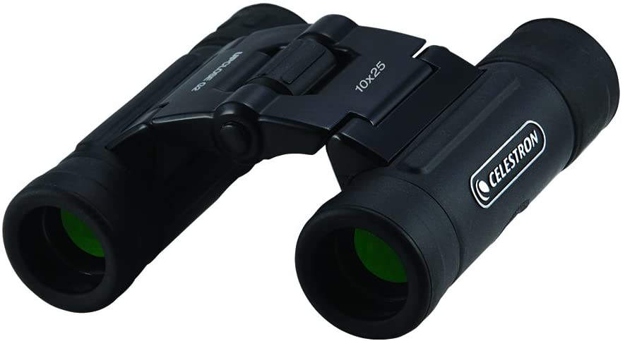 BINOCULAR UPCLOSE G2 AMPLIFICA 10X LENTE 25mm 100m A 1km RESISTE AGUA CELESTRON 500070