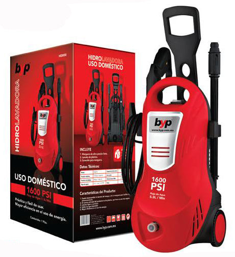 HIDROLAVADORA DOMESTICO 1600 PSI BYP HDO