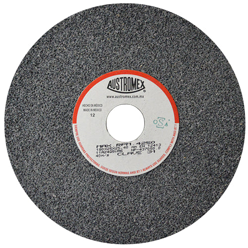 RUEDA ABRASIVA 7'' X 1'' X 1'' GRADO 24 GRUESO USO GENERAL AUSTROMEX 31