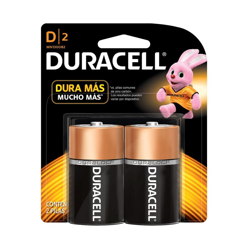 PILA "D" DURACELL BLISTER CON 2 MN1300B2