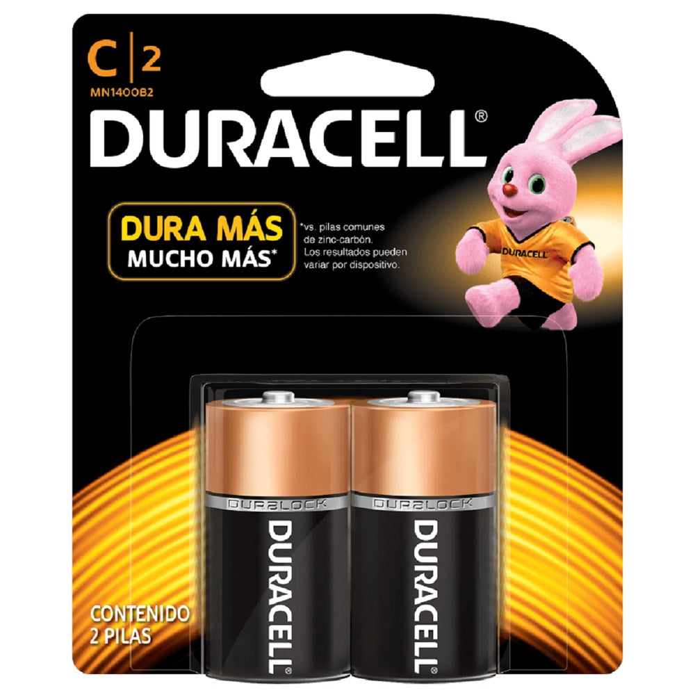 PILA "C" DURACELL BLISTER 2 PIEZAS MN1400B2