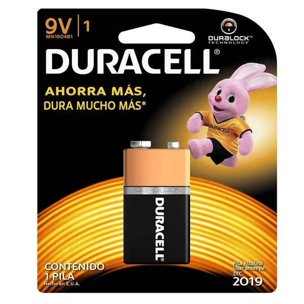 PILA "9V" DURACELL BLISTER CON 1 MN1604B