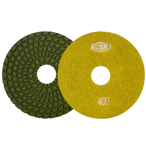 PAD DIAMANTE 4'' GRANO 400 (PULIDO HUMEDO) EASY-CUT AUSTROMEX 2873