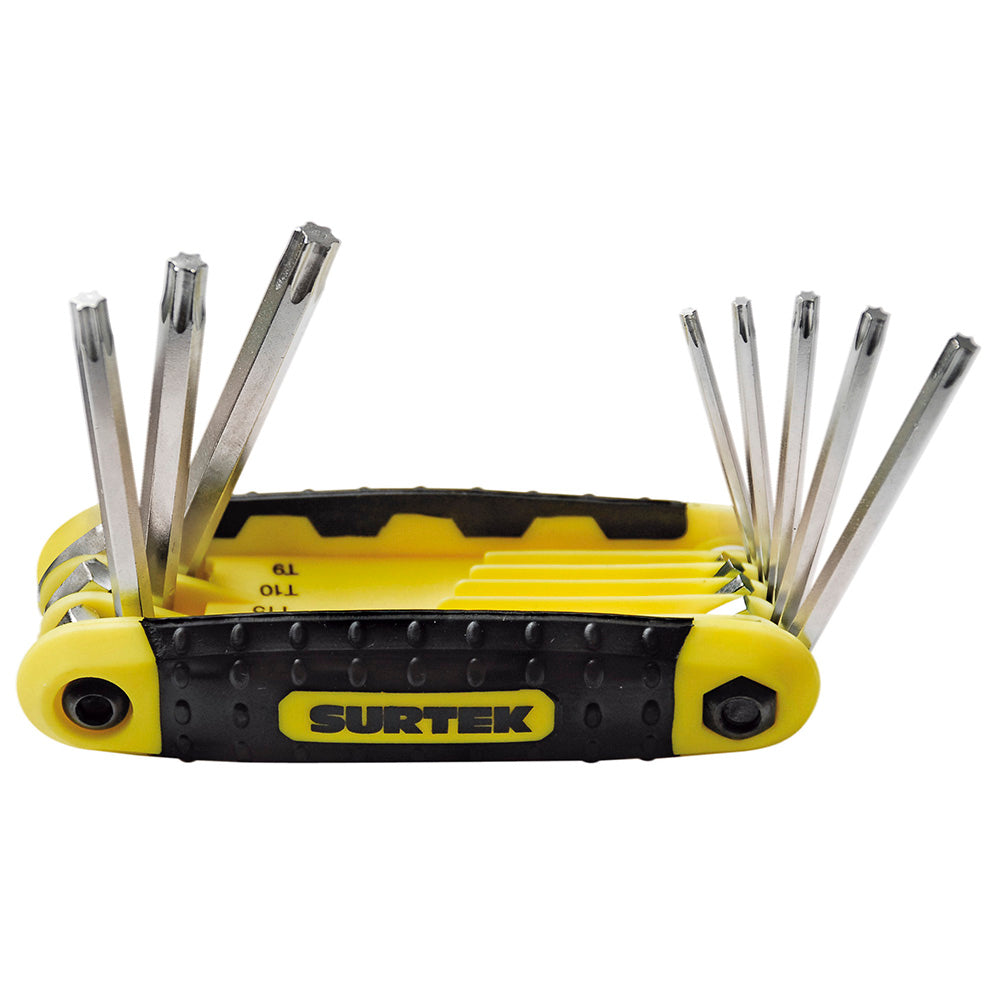 JUEGO DE 8 LLAVES HEXAGONALES TORX® TIPO NAVAJA