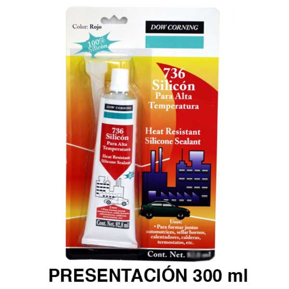 DOW CORNING/ SISTA ROJO ALTA TEMPERATURA 300ML 736