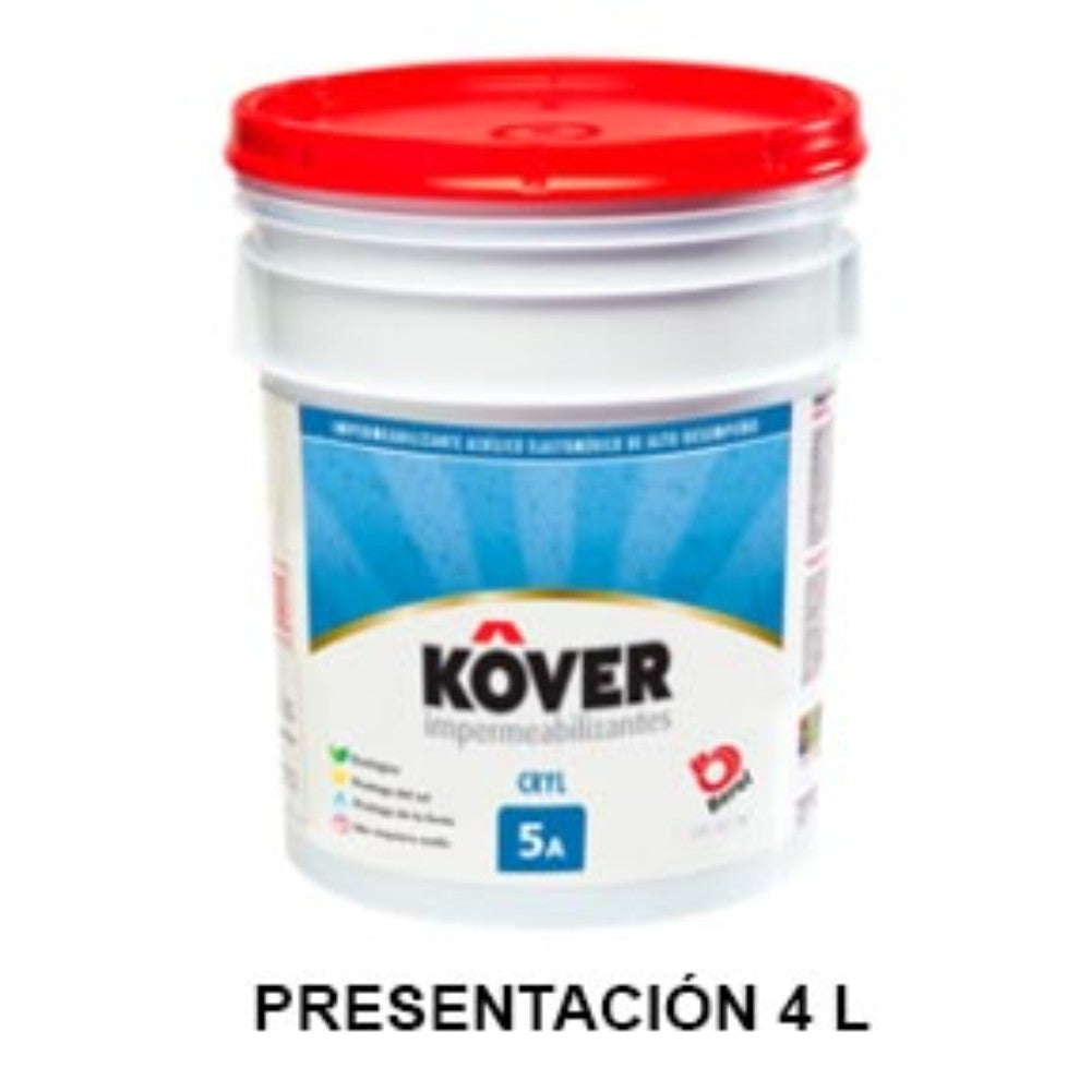 IMPERMEABILIZANTE ACROMOILICO KOVER CROMOYL 5 AÑOS 4LT - 2623