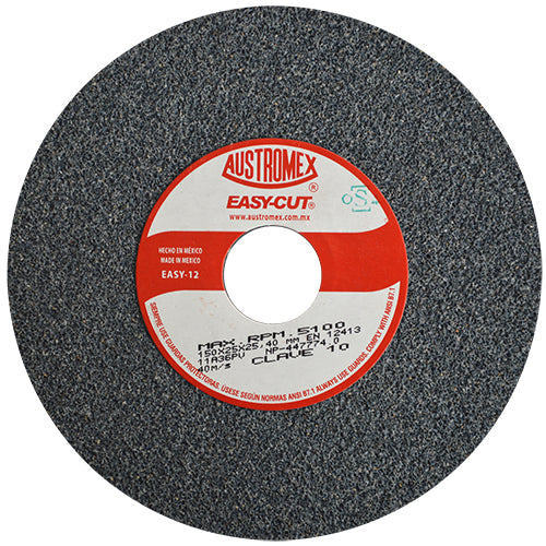 RUEDA ABRASIVA 6'' X 1'' X 1'' GRADO 36 GRUESO USO GENERAL EASY-CUT AUSTROMEX 10