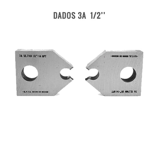 DADOS (JUEGO) PARA TERRAJA (MOD. 3A) 1/2"" (13mm) HPTR 30-037