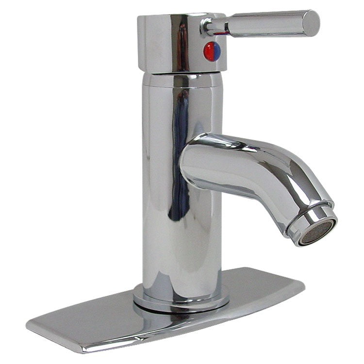 MEZCLADORA MONOMANDO LAVABO TIPO TORRE CON CHAPETON RUGO 23-MM