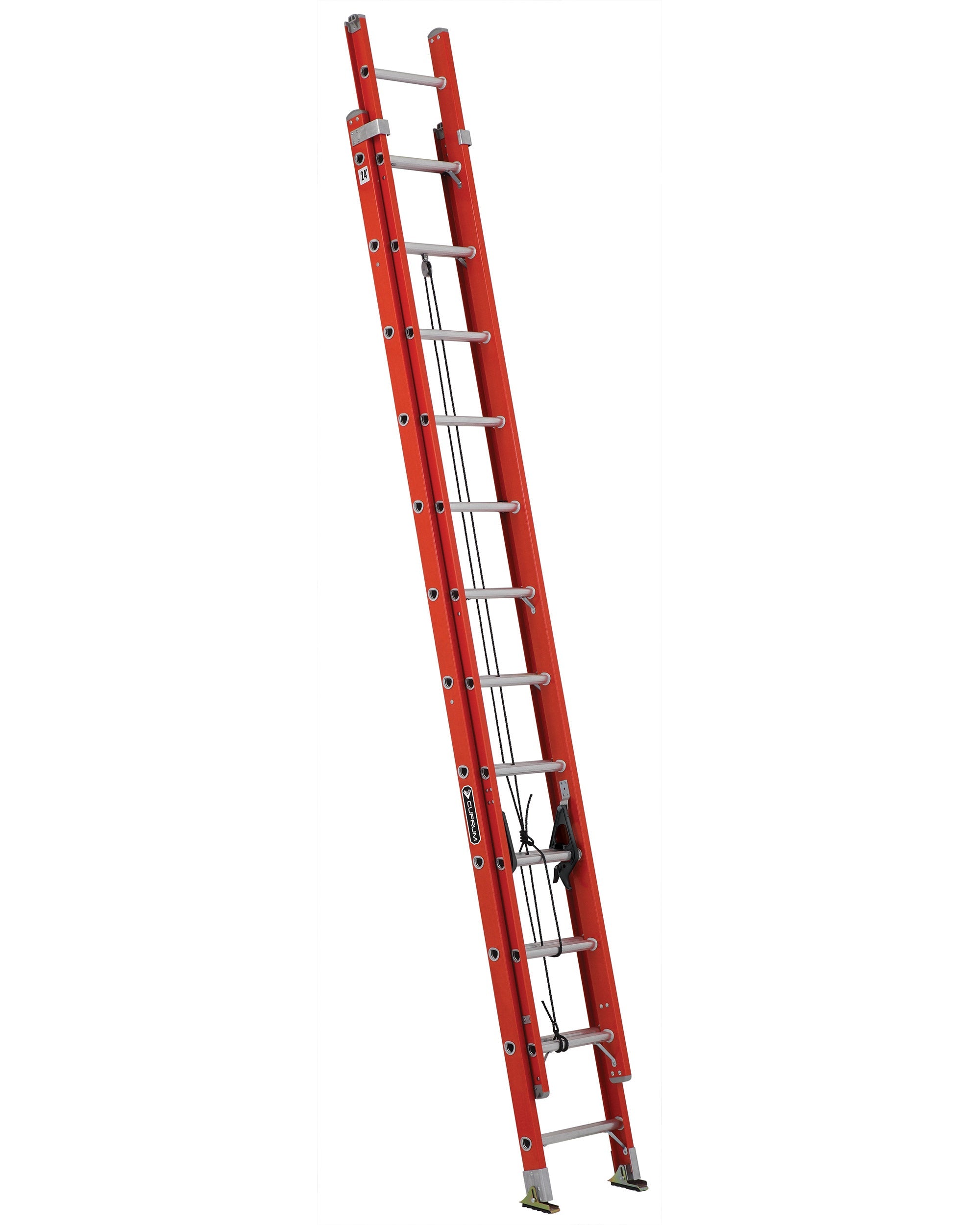 ESCALERA EXTENSION FIBRA DE VIDRIO 6.41mts 24 PELDAÑOS (225kg) CUPRUM 534-24N