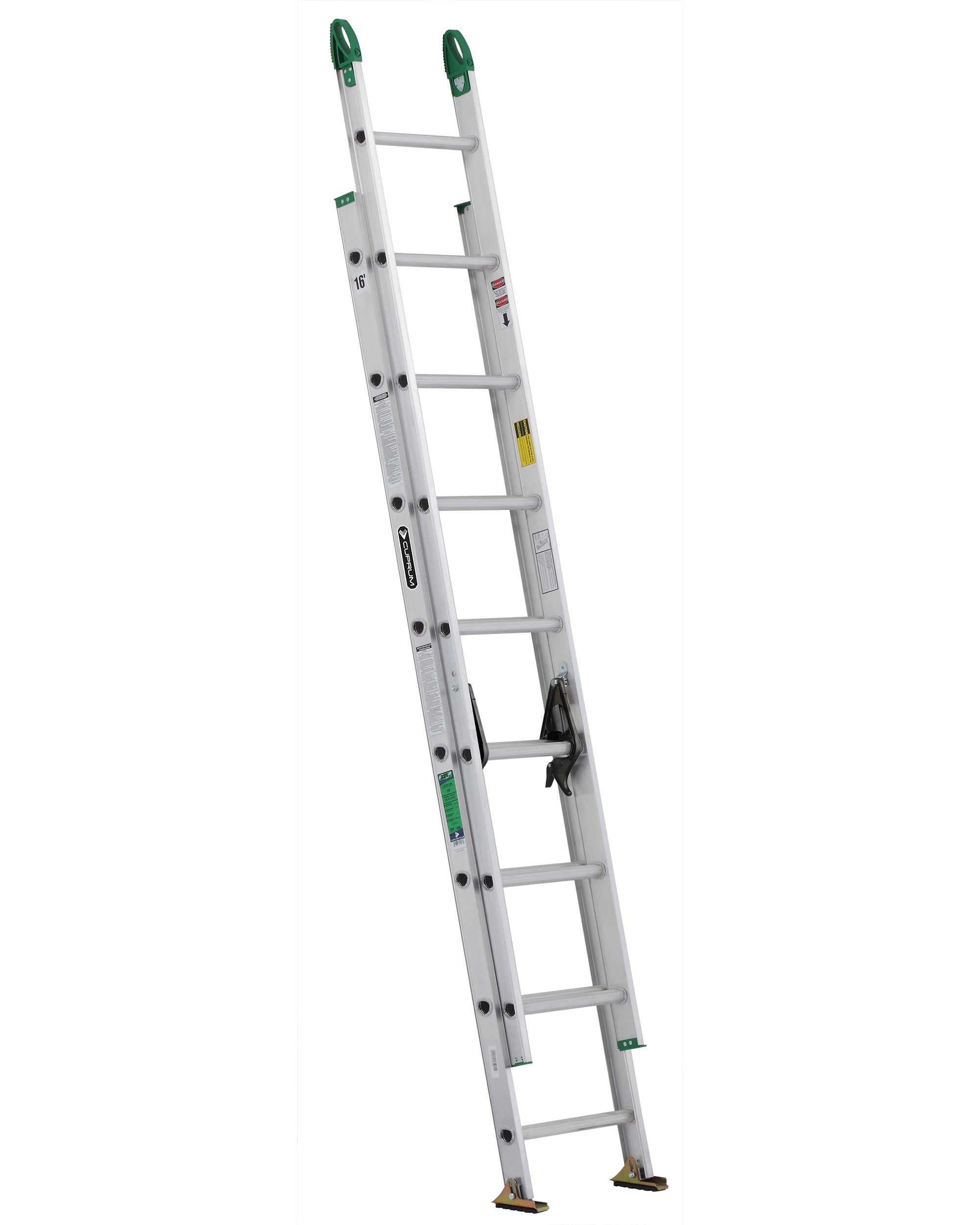 ESCALERA EXTENSION ALUMINIO 3.94mts 16 PELDAÑOS (175kg) PROFESIONAL CUPRUM C-2224-16PG