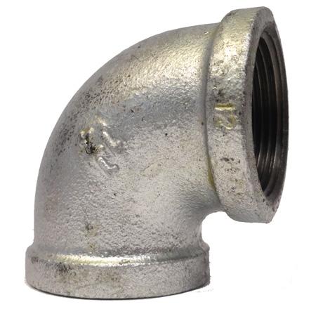 CODO GALVANIZADO REFORZADO 90° X 2-1/2" (63.5mm)