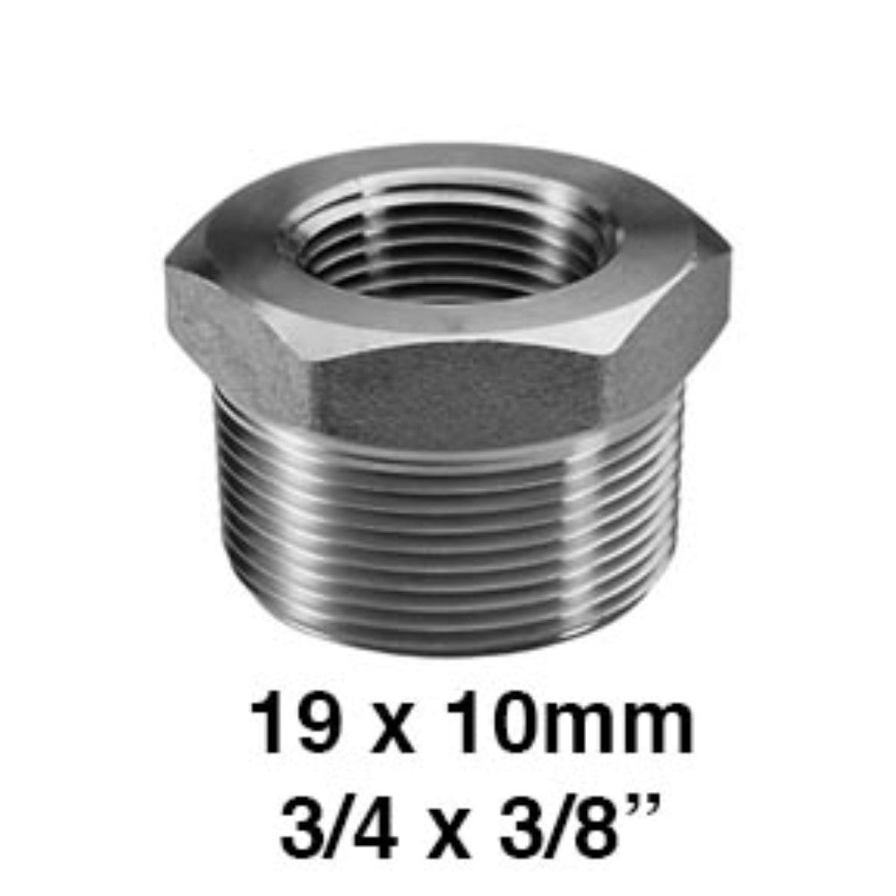 REDUCCION BUSHING GALVANIZADA 3/4" X 3/8" (19X10MM)