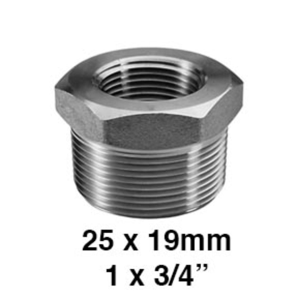 REDUCCION BUSHING GALVANIZADA 1" X 3/4" (25X19MM)