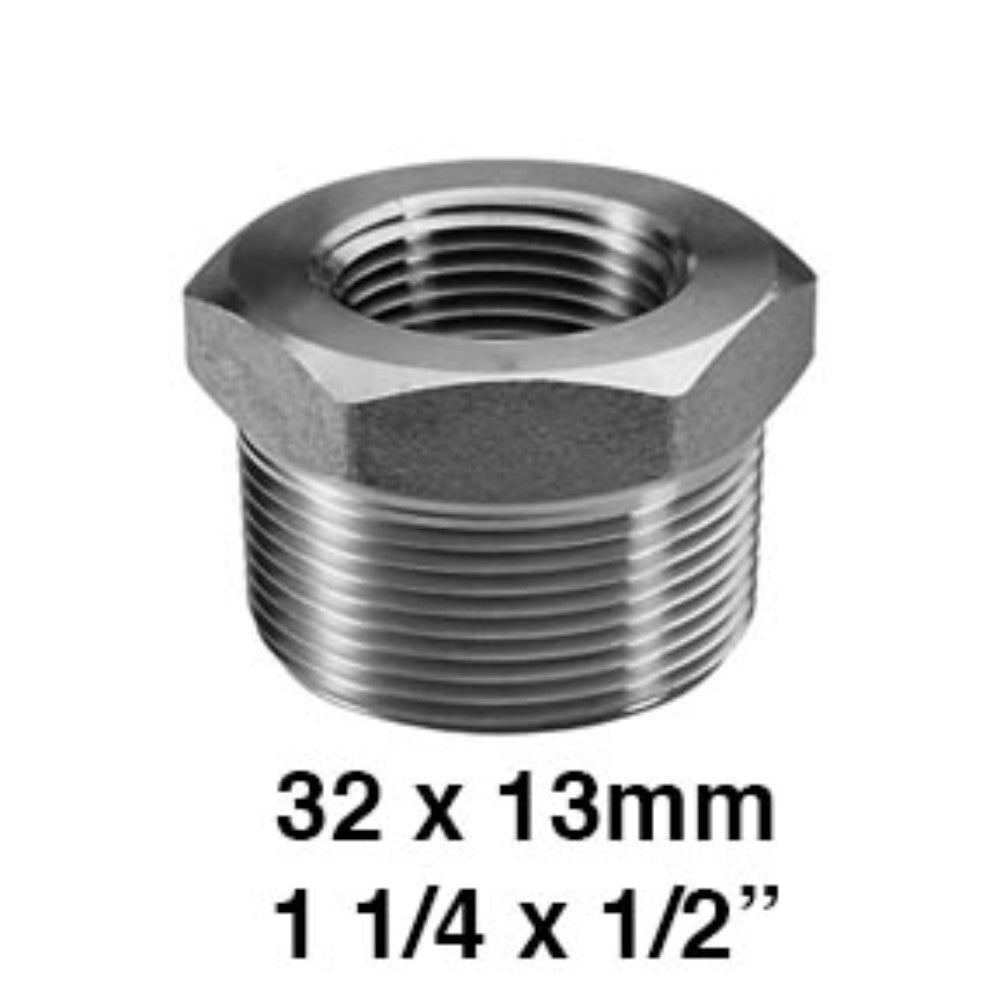 REDUCCION BUSHING GALVANIZADA 1-1/4" X 1/2" (32X13MM)