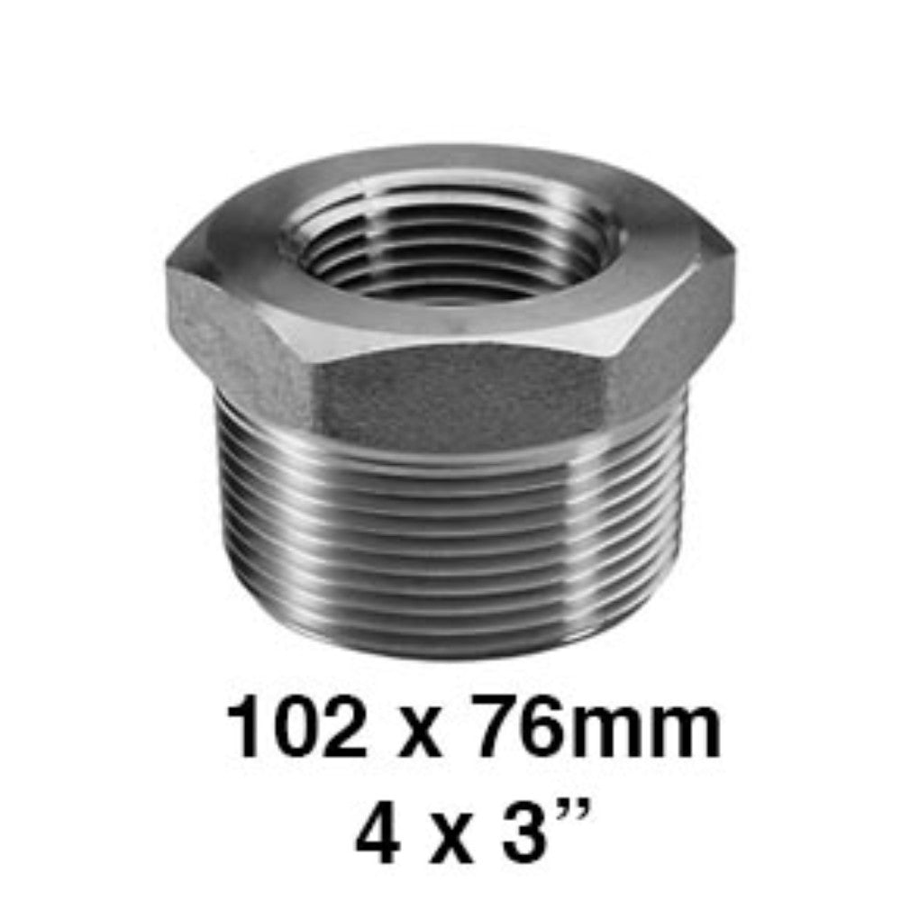 REDUCCION BUSHING GALVANIZADA 4" X 3" (102X76MM)