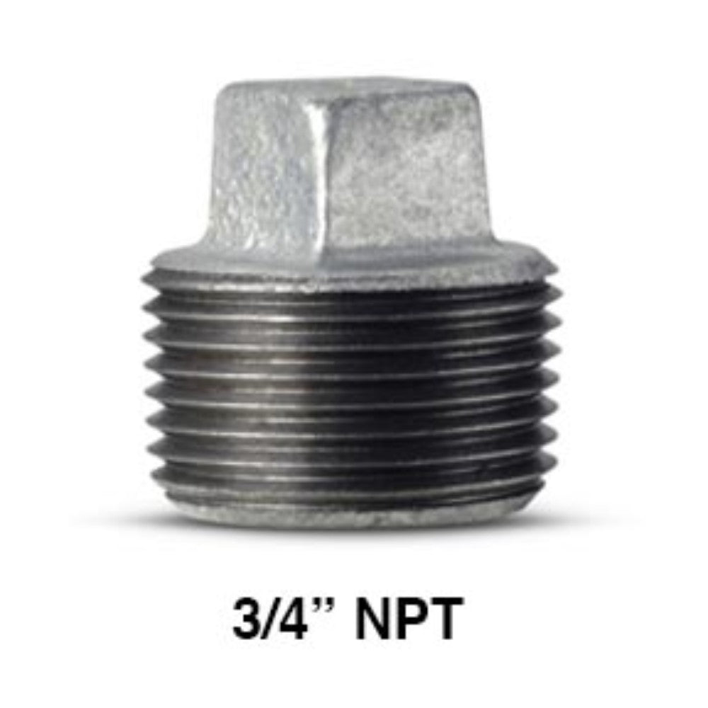 TAPON MACHO GALVANIZADO 3/4" NPT