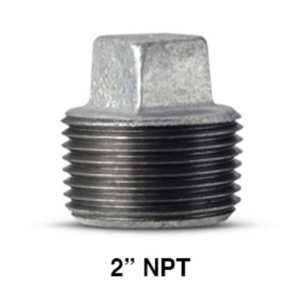 TAPON MACHO GALVANIZADO 2" NPT