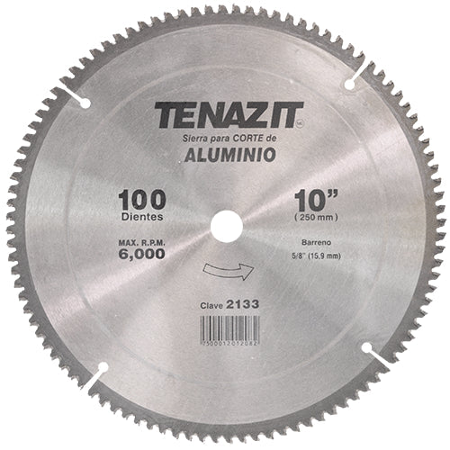 SIERRA CIRCULAR PARA  METAL10" X 100D TENAZIT 2133