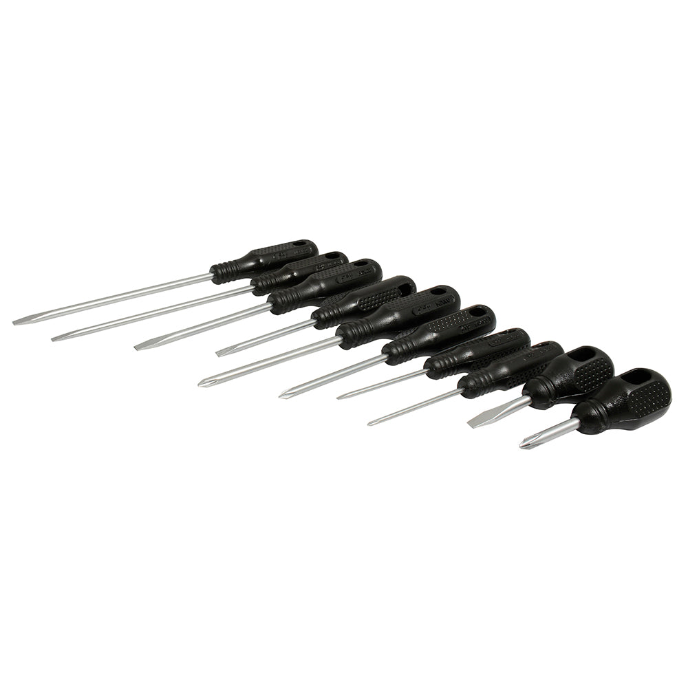 JUEGO 10 DESTORNILLADORES NEGROS FOY-TOOLS A02