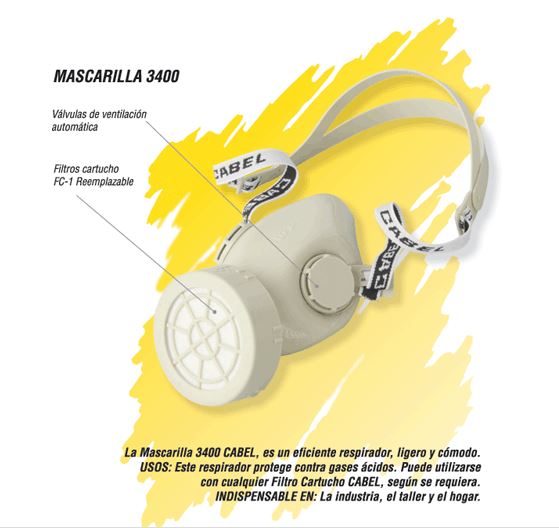 MASCARILLA CABEL 3400