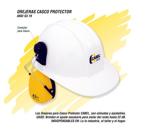 OREJERAS PARA CASCO PROTECTOR CABEL