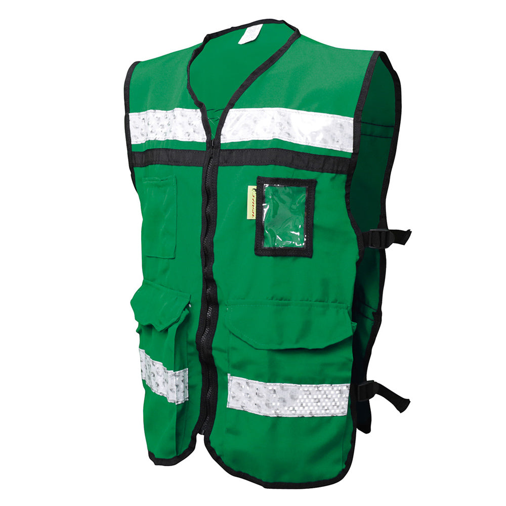 CHALECO TIPO BRIGADISTA VERDE SR-2040VCRGD