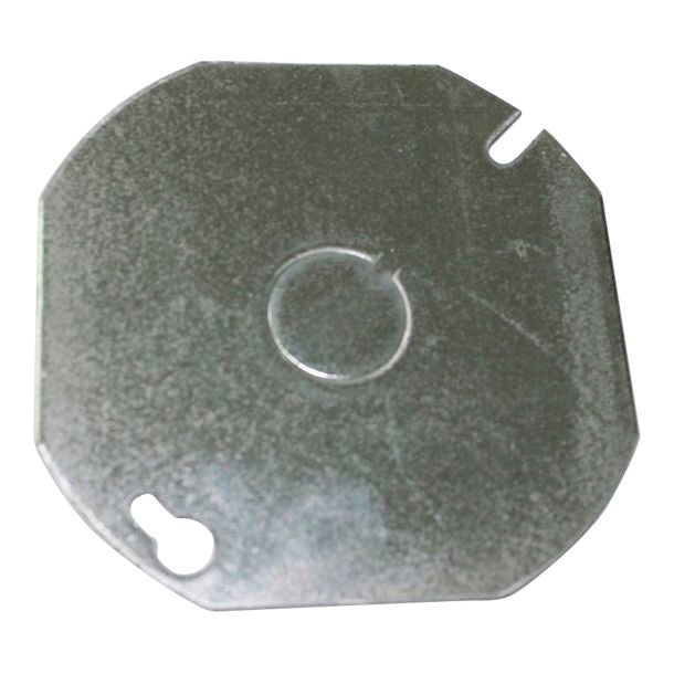 TAPA PARA CAJA OCTAGONAL 4" GALVANIZADA JVD278