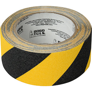 CINTA ANTIDERRAPANTE AMARILLO CON NEGRO 2" X 4.57m DOGOTULS IM2006