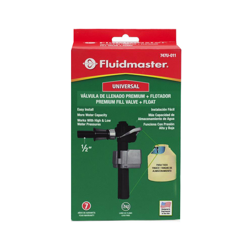 VALVULA DE LLENADO WC 1/2" AMERICANA FLUIDMASTER 747U-011-P20