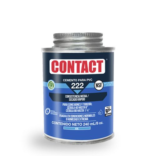 CEMENTO PARA PVC AZUL 240ML CONTACT 222 Z-22202