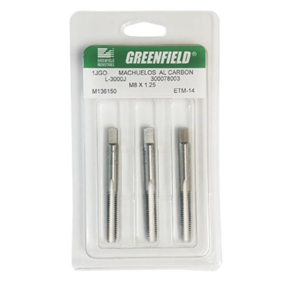 JUEGO MACHUELOS AC GREENFIELD 3/4"-10 108533