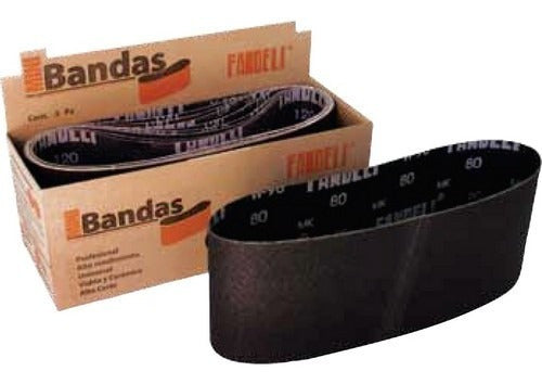 BANDA LIJA PARA VIDRIO W-98 3 X 21" GRANO 400 FANDELI 11475