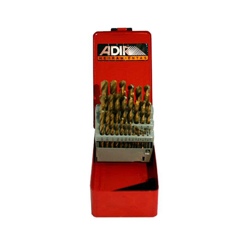 BROCAS (JUEGO 29PZ) PARA FIERRO ACERO ALTA VELOCIDAD (29 PIEZAS) METAL ADIR 113