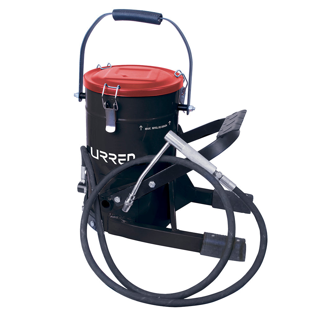 INYECTOR DE GRASA CON PEDAL (CUBETA 10KG) MANGUERA 2 METROS URREA 23623