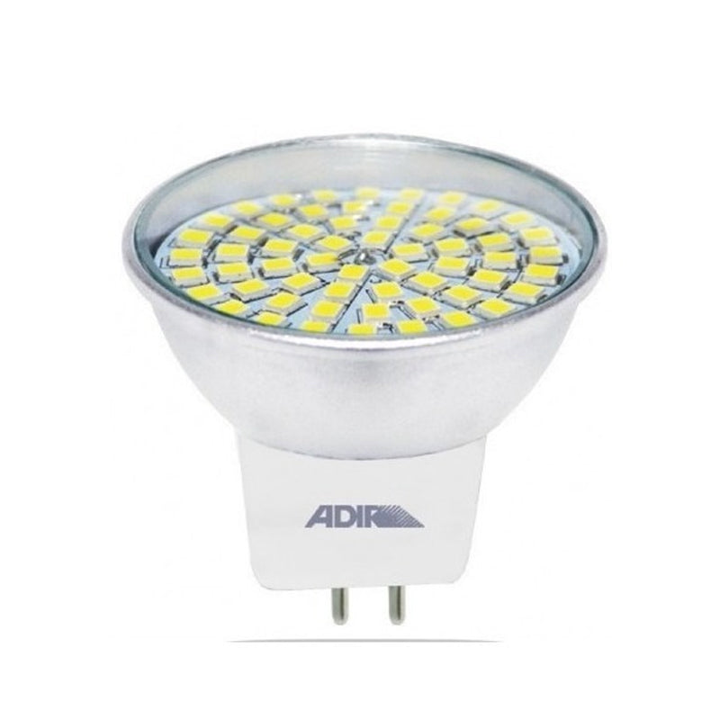 FOCO 7W 60 LEDS SMD BASE MR-16 CALIDO ADIR 2433