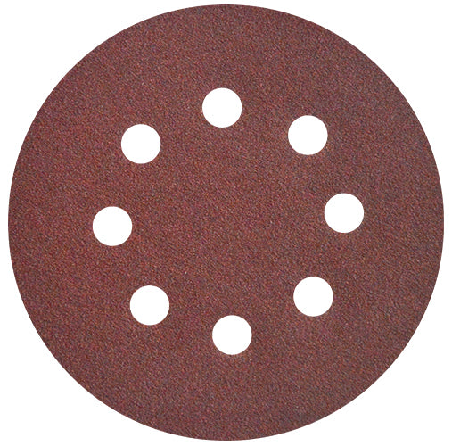 DISCO LIJA VELCRO 5''GRANO 80 (ROJO) X-FLEX AUSTROMEX 1864