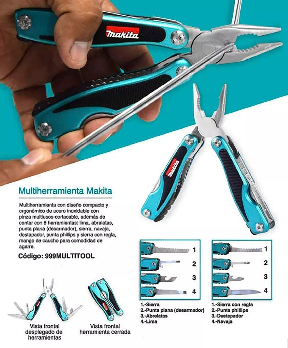 MULTIHERRAMIENTA CON PINZA Y NAVAJA MAKITA 999MULTITOOL