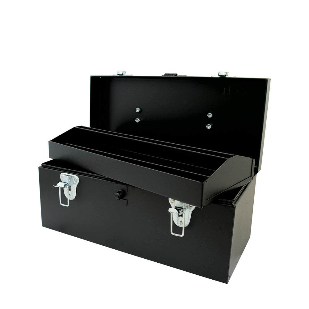 CAJA PARA HERRAMIENTAS METAL. 16" X 7" X 7.5" NEGRA CAL. 20 URREA D3C20