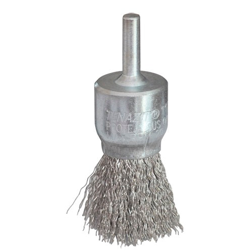 CEPILLO COPA ONDULADO INOX 1'' VASTAGO 1/4 (BROCHA) AUSTROMEX 1175