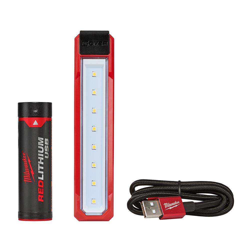 LAMPARA LED DE TALLER RECARGABLE CON IMAN 445 LUMENES HASTA 11 HORAS MILWAUKEE 2112-21