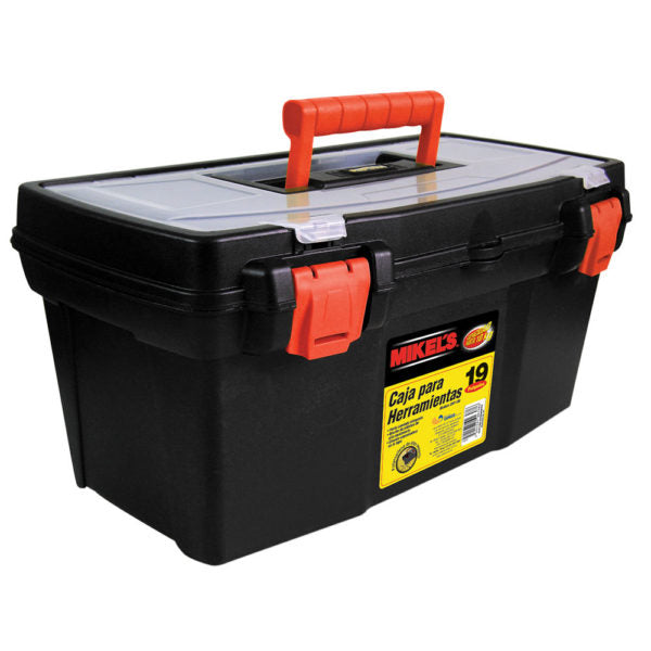 CAJA PORTAHERRAMIENTAS PLASTICO 19" X 22.5" X 22.5" 48.3 X 57 X 57NEGRA MIKEL'S CHP-190