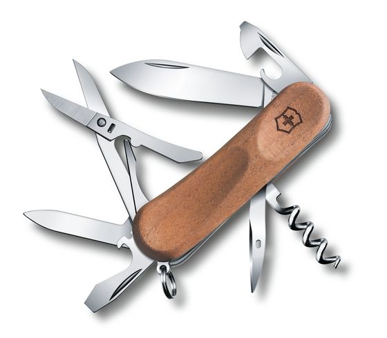 NAVAJA DE BOLSILLO MEDIANA EVOLUTION WOOD 14 NOGAL 12 USOS VICTORINOX 2.3901.63