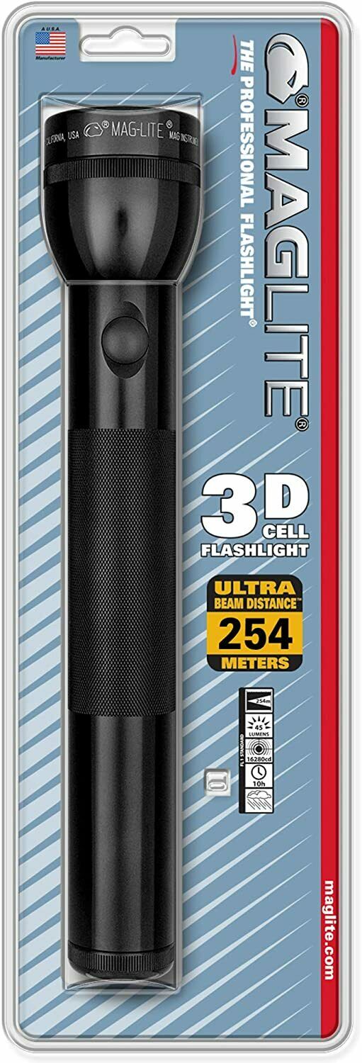 LINTERNA MAGLITE 3 D-CELL NEGRA 32cm EN BLISTER S3D016/ 500438