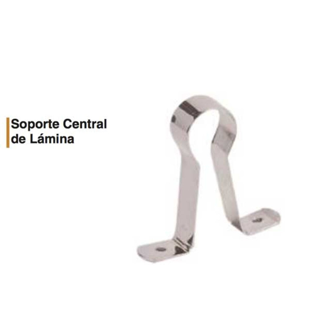 SOPORTE CEN. DE LAM. CROMADO P. TUBO RED. DE 1" HANDY 3035