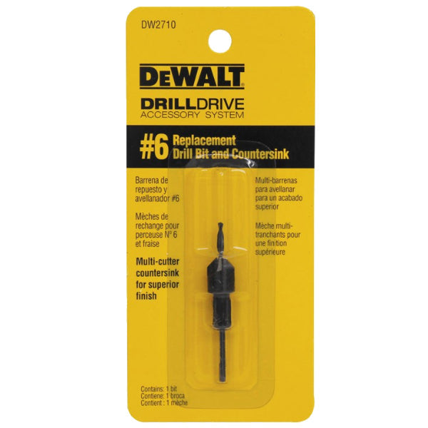 BROCA AVELLANADOR #6 DEWALT DW2710