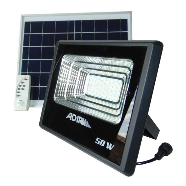 REFLECTOR LED CON PANEL SOLAR 50W ADIR 6289