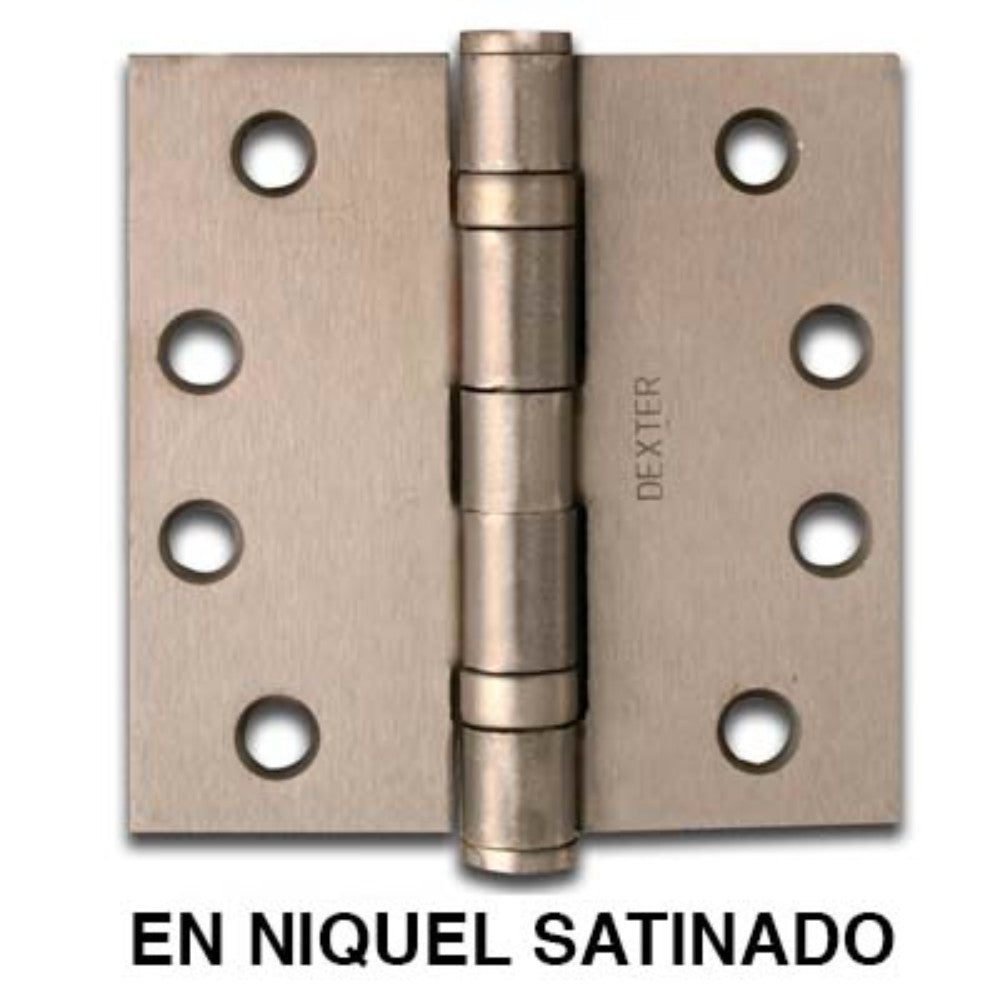 BISAGRA ARQUITECTONICA NIQUEL SAT 4.5x4.5 ESP 3.3MM S/B DEXTER