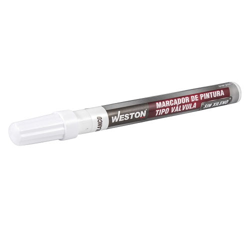 MARCADOR DE PINTURA TIPO VALVULA (SECADO RAPIDO) BLANCO WESTON STM-W001