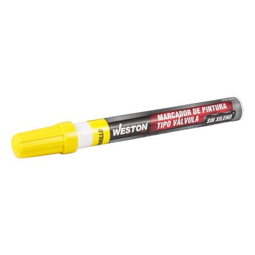 MARCADOR DE PINTURA TIPO VALVULA (SECADO RAPIDO) AMARILLO WESTON STM-W005